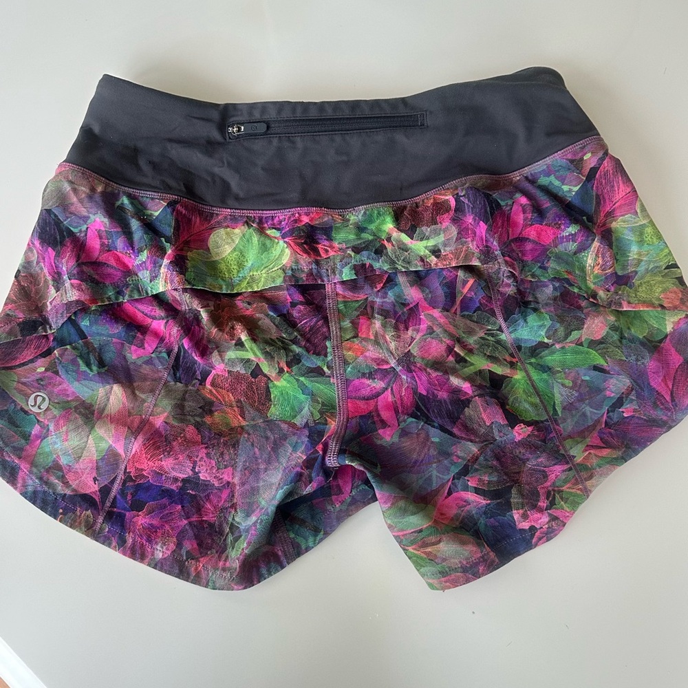 lululemon athletica Women's Floral Athletic Shorts